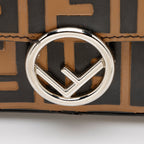 Fendi FF Embossed Calfskin Double Micro Baguette Bag (SHF-yQ8d8d)