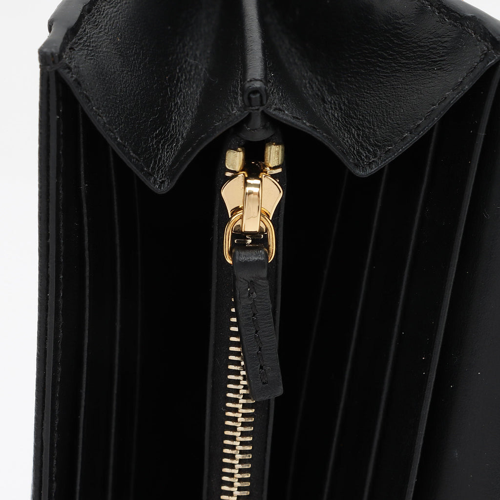 Fendi FF Embossed Calfskin F is Fendi Continental Wallet (SHF-vPL2iW)
