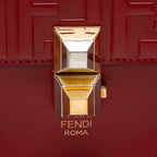 Fendi FF Embossed Calfskin Kan I Small Shoulder Bag (SHF-flp0Jj)
