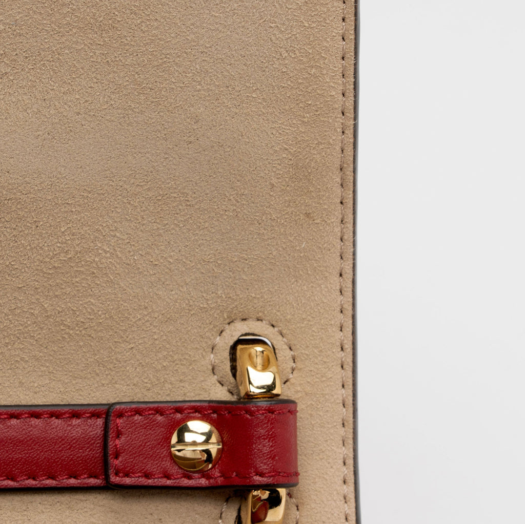 Fendi FF Embossed Calfskin Kan I Small Shoulder Bag (SHF-flp0Jj)