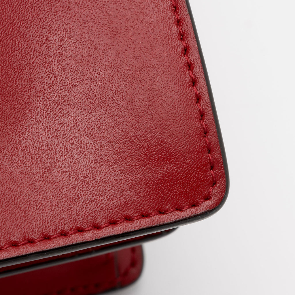 Fendi FF Embossed Calfskin Kan I Small Shoulder Bag (SHF-flp0Jj)