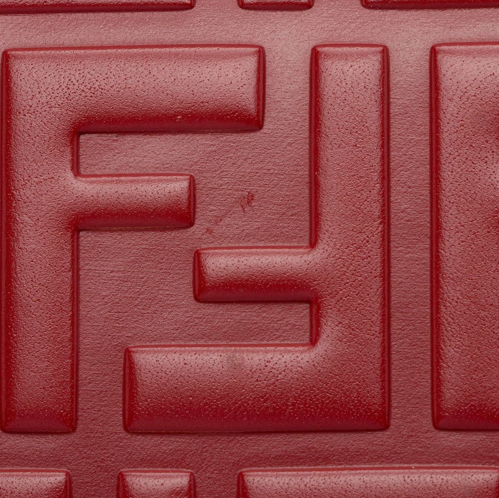 Fendi FF Embossed Calfskin Kan I Small Shoulder Bag (SHF-flp0Jj)