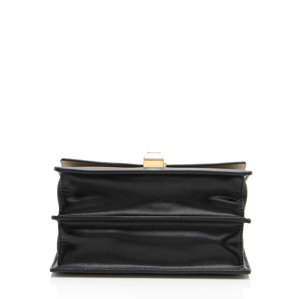Fendi FF Embossed Calfskin Kan I Small Shoulder Bag (SHF-V5TTUT)