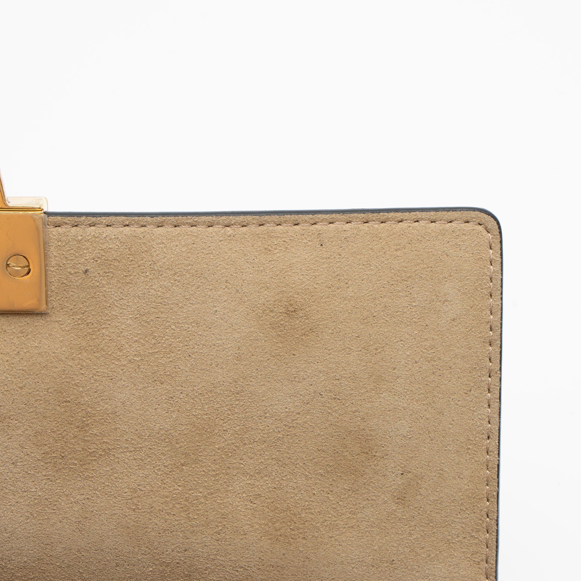 Fendi FF Embossed Calfskin Kan I Small Shoulder Bag (SHF-V5TTUT)