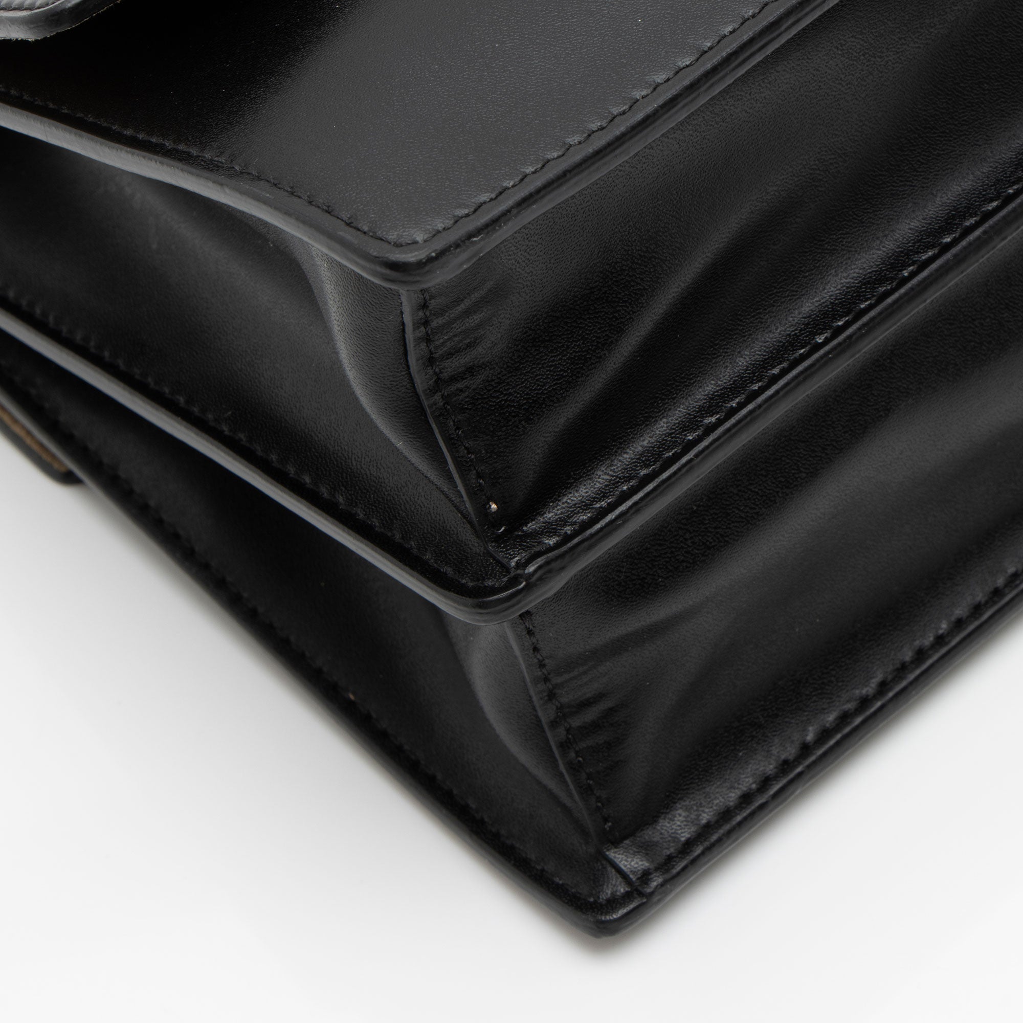 Fendi FF Embossed Calfskin Kan I Small Shoulder Bag (SHF-V5TTUT)