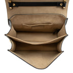Fendi FF Embossed Calfskin Kan I Small Shoulder Bag (SHF-V5TTUT)