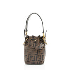 Fendi FF Embossed Calfskin Mon Tresor Mini Bucket Bag - FINAL SALE (SHF-kHTP1s)