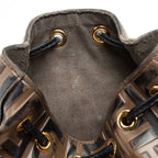 Fendi FF Embossed Calfskin Mon Tresor Mini Bucket Bag - FINAL SALE (SHF-kHTP1s)