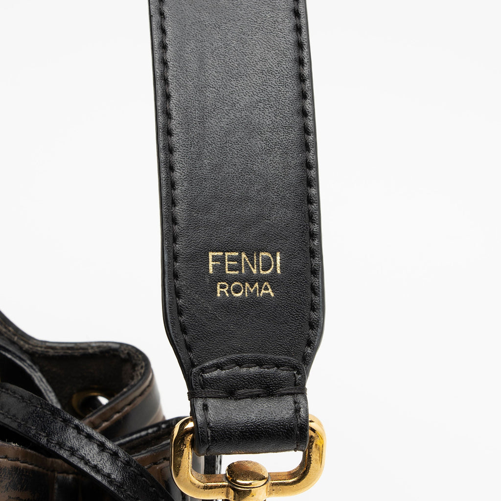 Fendi FF Embossed Calfskin Mon Tresor Mini Bucket Bag - FINAL SALE (SHF-kHTP1s)
