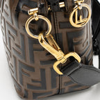 Fendi FF Embossed Calfskin Mon Tresor Mini Bucket Bag - FINAL SALE (SHF-kHTP1s)