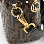 Fendi FF Embossed Calfskin Mon Tresor Mini Bucket Bag - FINAL SALE (SHF-kHTP1s)