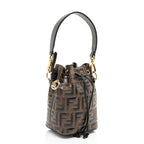 Fendi FF Embossed Calfskin Mon Tresor Mini Bucket Bag - FINAL SALE (SHF-kHTP1s)