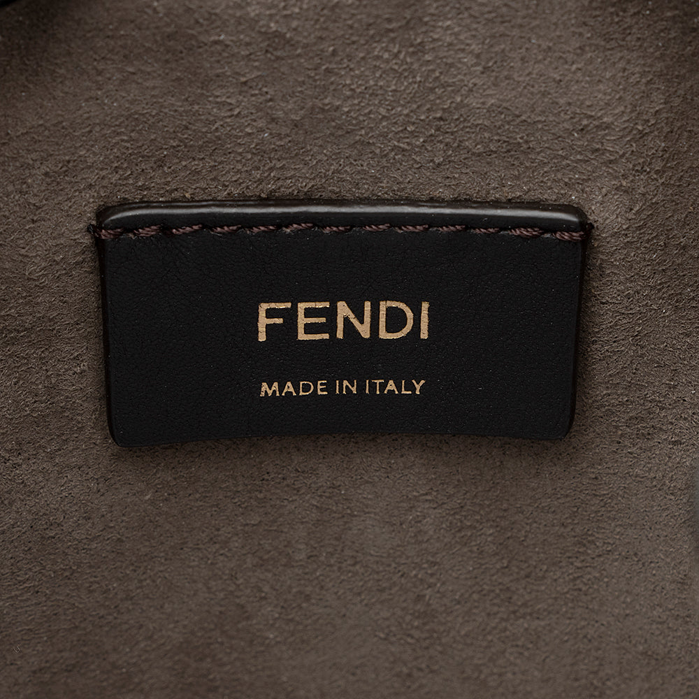 Fendi FF Embossed Calfskin Mon Tresor Mini Bucket Bag (SHF-18974)