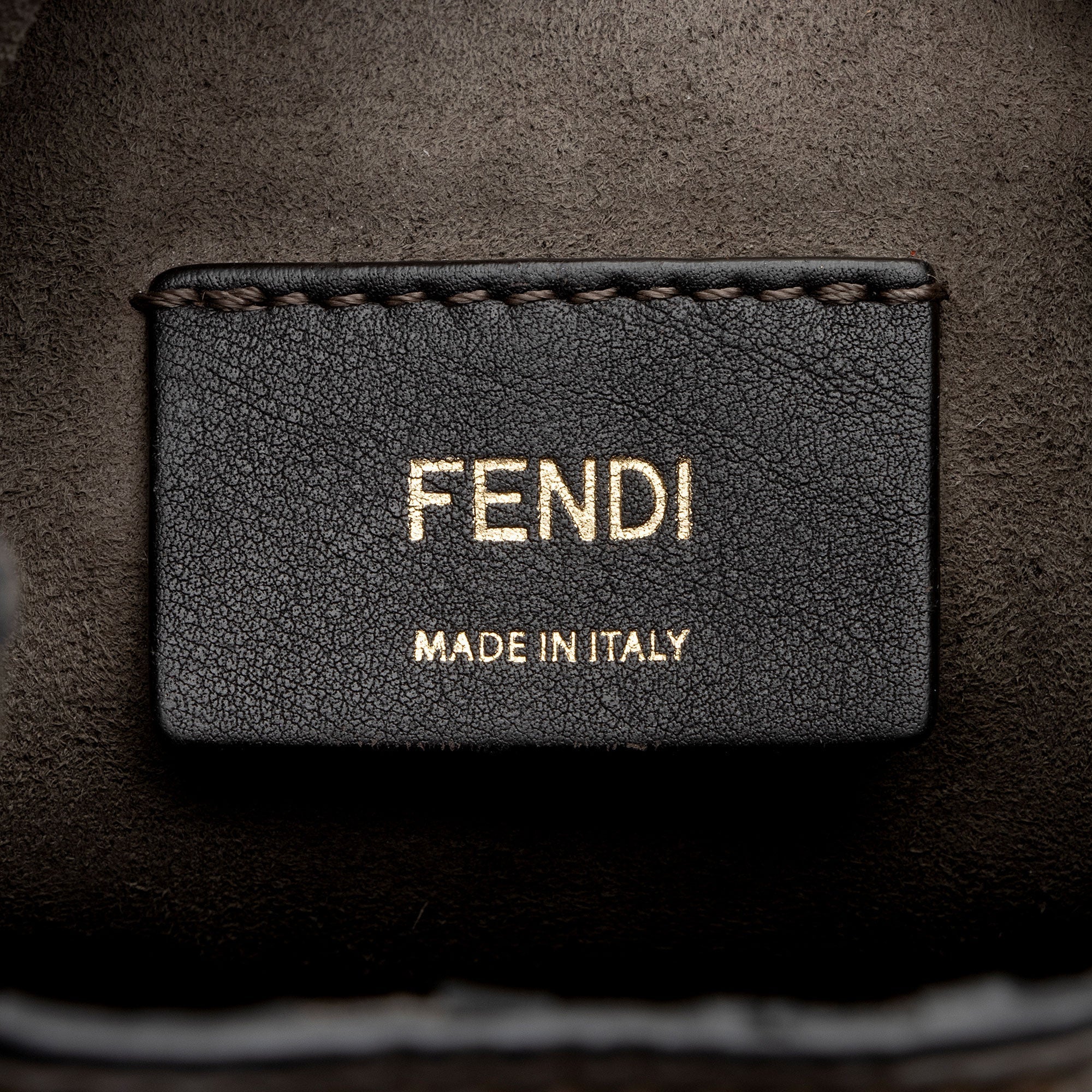Fendi FF Embossed Calfskin Mon Tresor Mini Bucket Bag (SHF-mo1hOL)