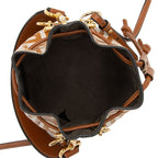 Fendi FF Embossed Calfskin Mon Tresor Mini Bucket Bag (SHF-ubOHeg)