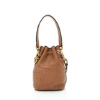 Fendi FF Embossed Calfskin Mon Tresor Mini Bucket Bag (SHF-E3Olct)