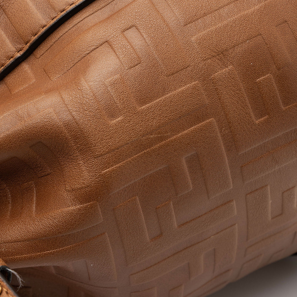Fendi FF Embossed Calfskin Mon Tresor Mini Bucket Bag (SHF-E3Olct)
