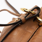Fendi FF Embossed Calfskin Mon Tresor Mini Bucket Bag (SHF-E3Olct)