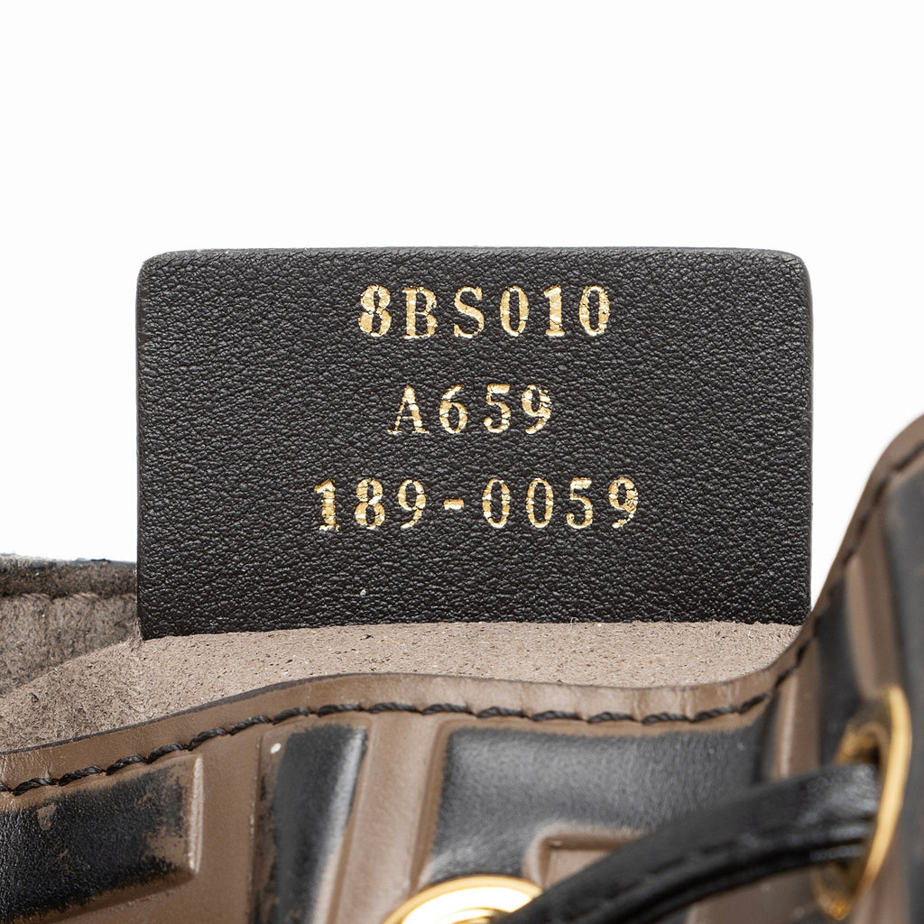 Fendi FF Embossed Calfskin Mon Tresor Mini Bucket Bag (SHF-ci9vp1)