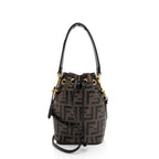 Fendi FF Embossed Calfskin Mon Tresor Mini Bucket Bag (SHF-ci9vp1)