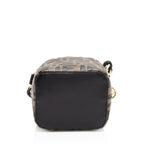 Fendi FF Embossed Calfskin Mon Tresor Mini Bucket Bag (SHF-NZkK6E)
