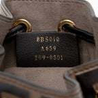 Fendi FF Embossed Calfskin Mon Tresor Mini Bucket Bag (SHF-NZkK6E)