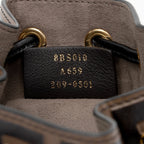 Fendi FF Embossed Calfskin Mon Tresor Mini Bucket Bag (SHF-NZkK6E)