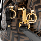 Fendi FF Embossed Calfskin Mon Tresor Mini Bucket Bag (SHF-NZkK6E)