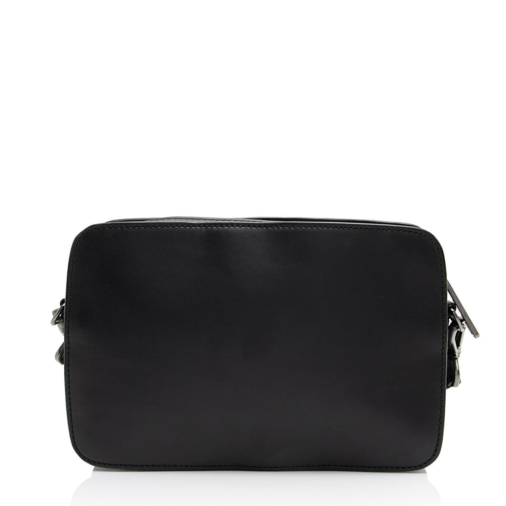 Fendi FF Embossed Calfskin St. Zucca Messenger (SHF-QOa4iu)