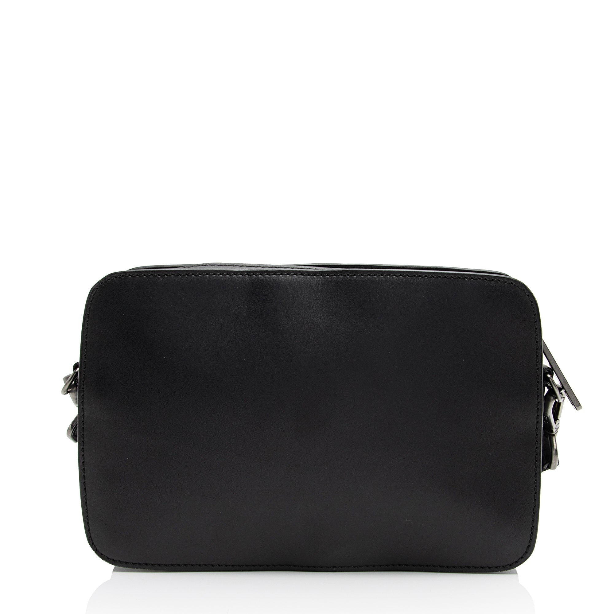 Fendi FF Embossed Calfskin St. Zucca Messenger (SHF-QOa4iu)