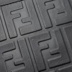 Fendi FF Embossed Calfskin St. Zucca Messenger (SHF-QOa4iu)