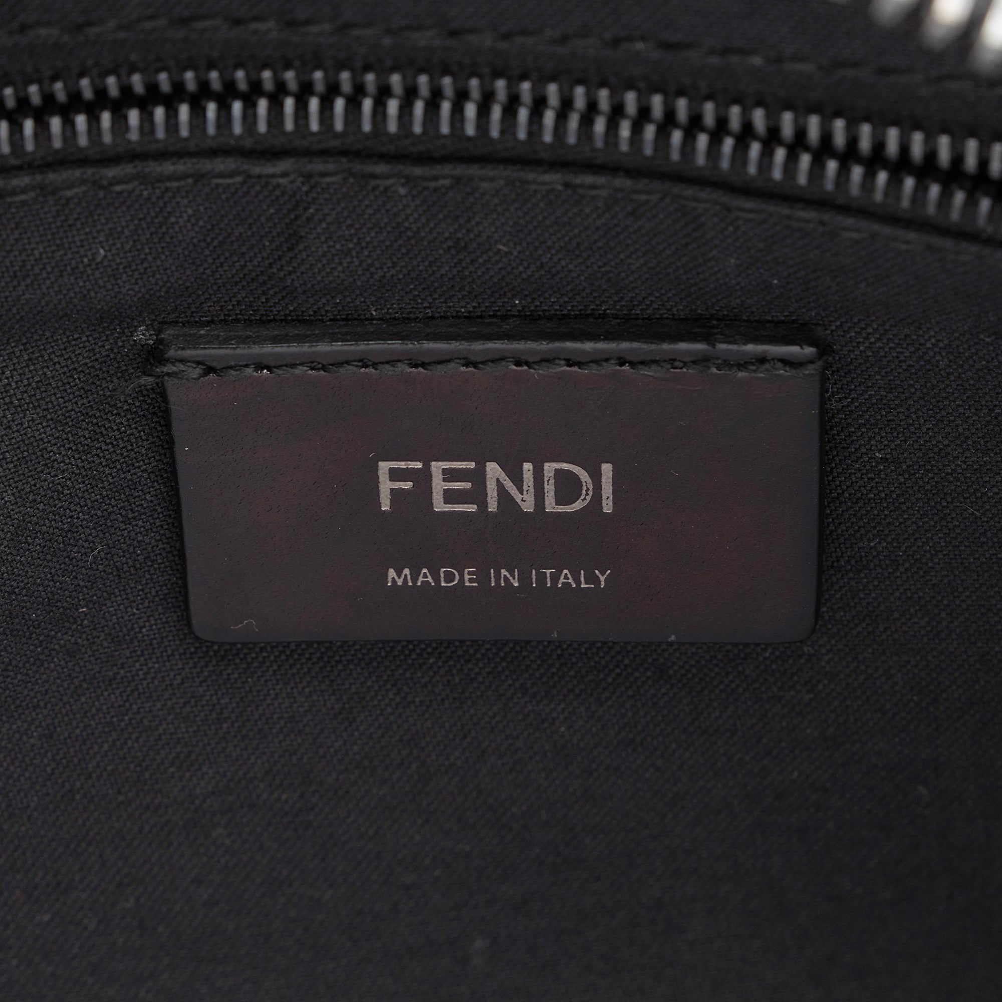 Fendi FF Embossed Calfskin St. Zucca Messenger (SHF-QOa4iu)