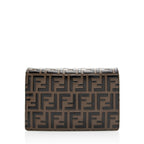 Fendi FF Embossed Calfskin Wallet on Chain Mini Bag (SHF-20480)