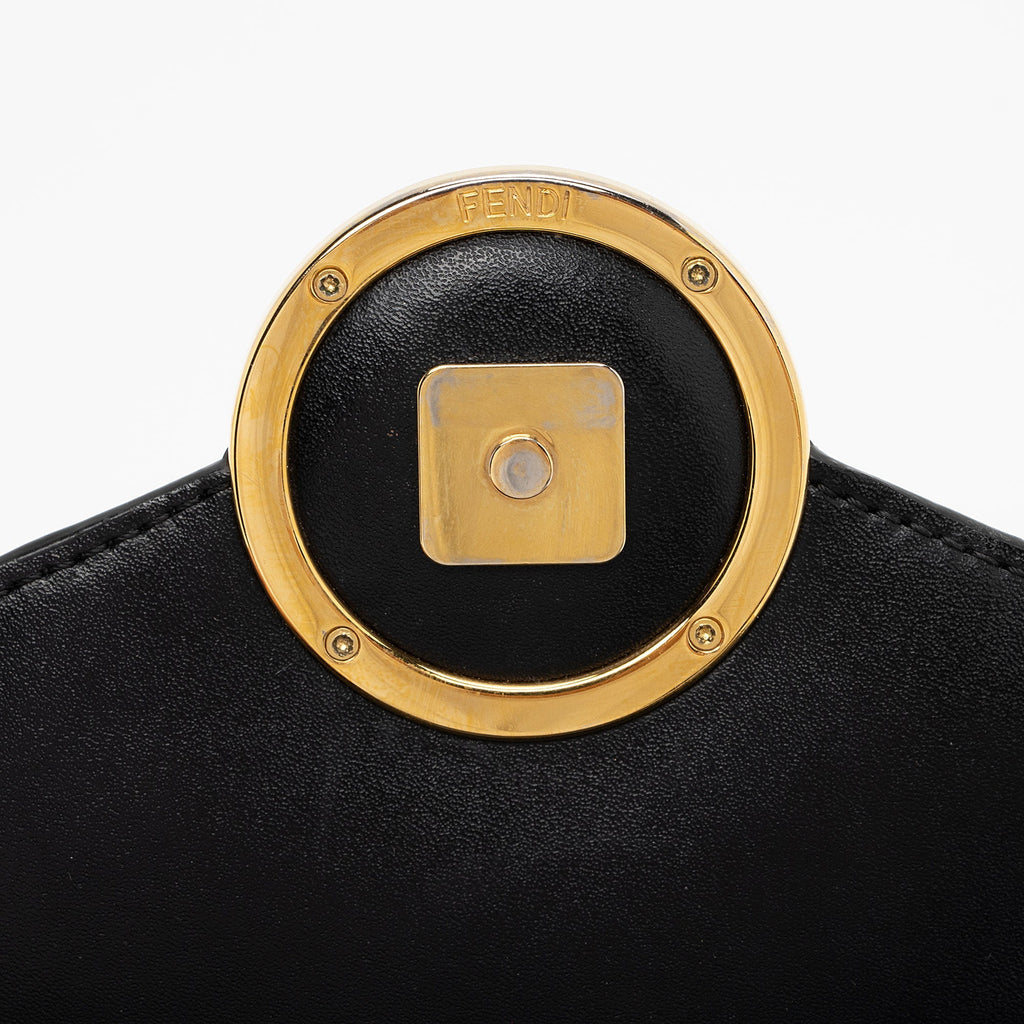Fendi FF Embossed Calfskin Wallet on Chain Mini Bag (SHF-BJP8ux)