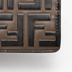 Fendi FF Embossed Calfskin Wallet on Chain Mini Bag (SHF-BJP8ux)
