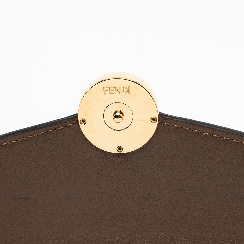 Fendi FF Embossed Leather F is Fendi Continental Wallet (SHF-WjgAL8)