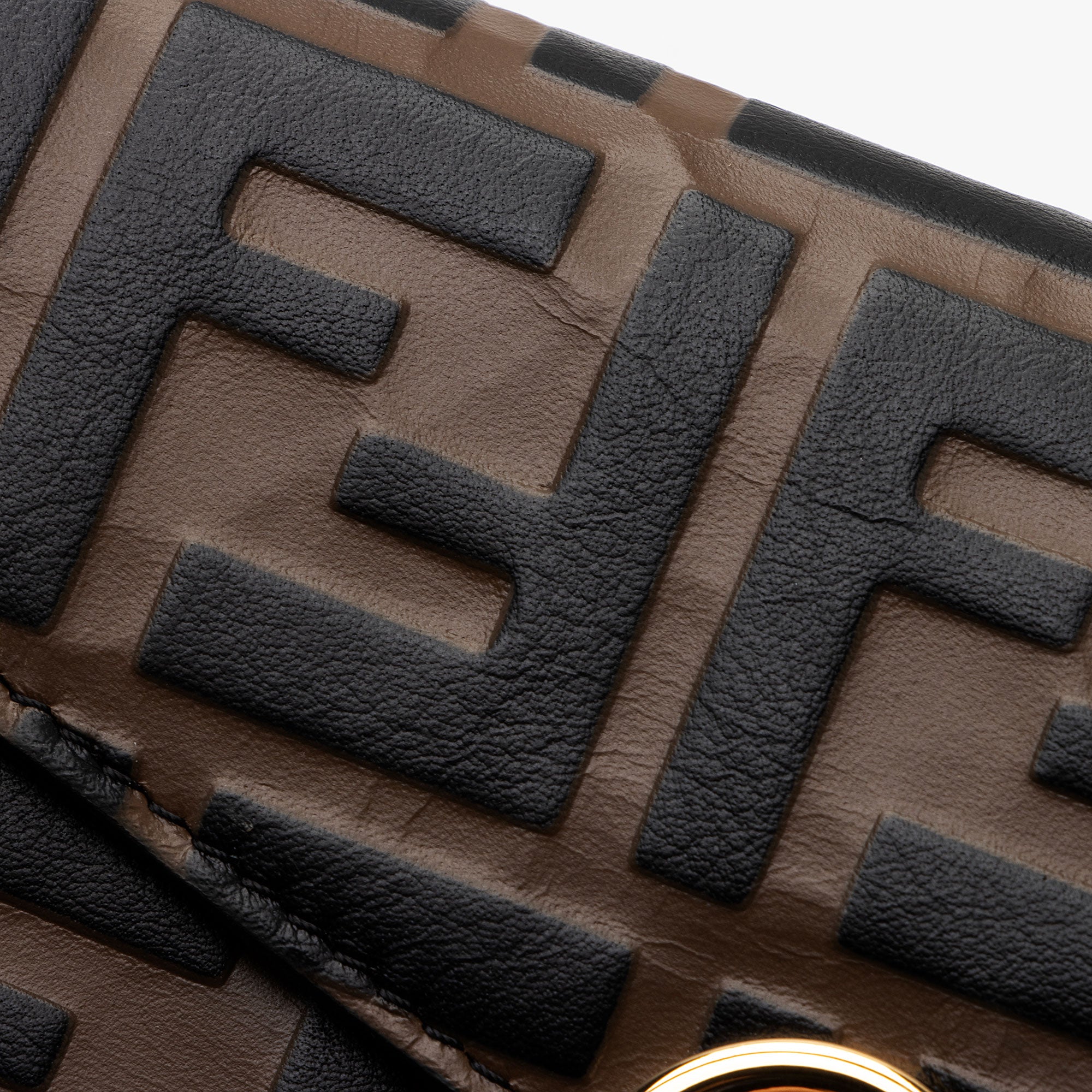 Fendi FF Embossed Leather F is Fendi Continental Wallet (SHF-WjgAL8)