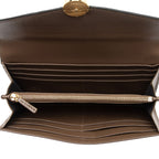 Fendi FF Embossed Leather F is Fendi Continental Wallet (SHF-WjgAL8)