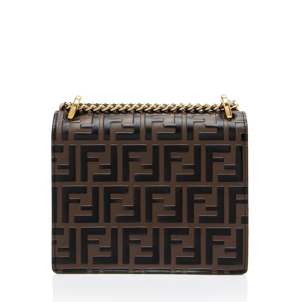 Fendi FF Embossed Kan U Small Shoulder Bag (SHF-ZyKjEu)
