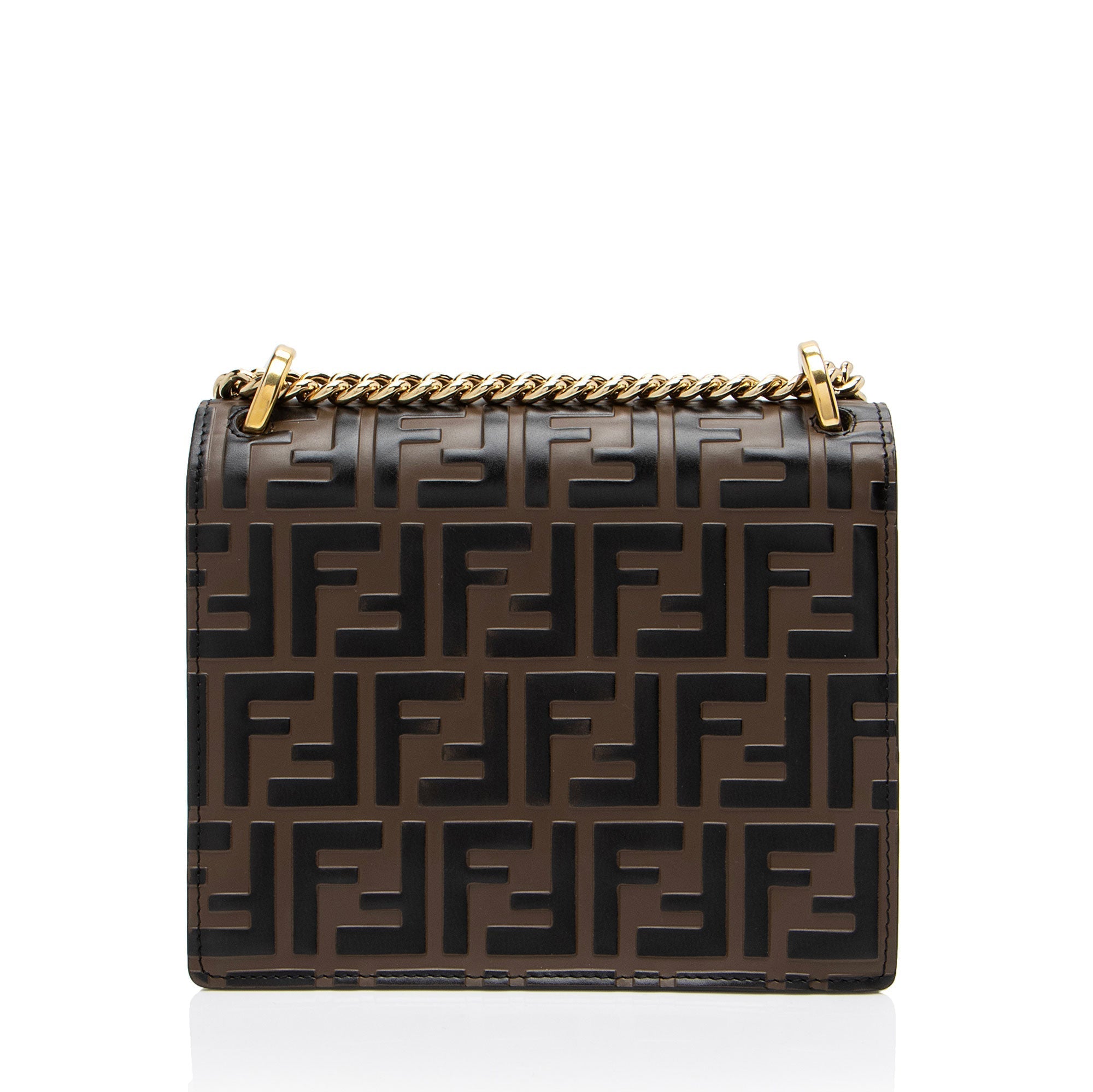 Fendi FF Embossed Kan U Small Shoulder Bag (SHF-ZyKjEu)