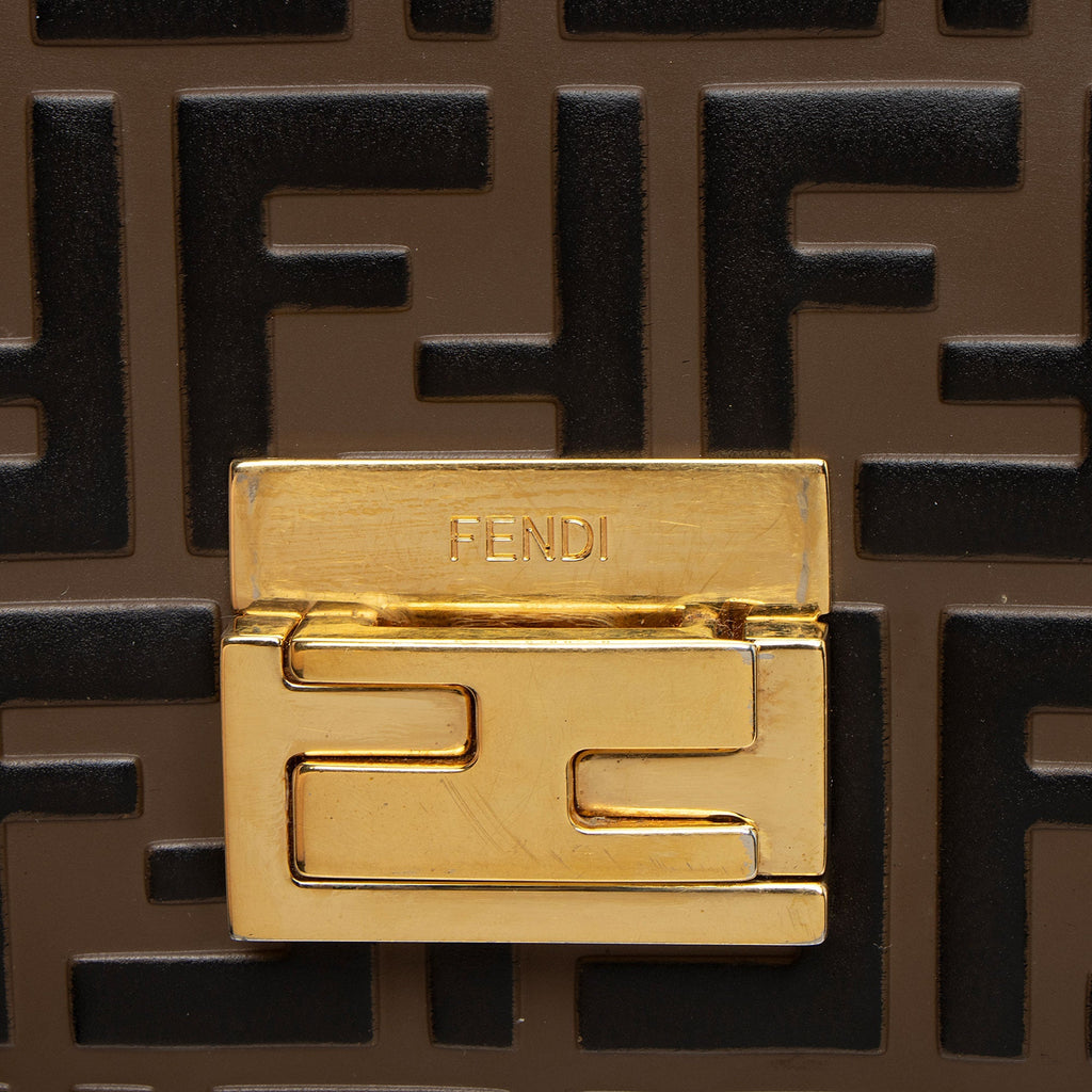 Fendi FF Embossed Kan U Small Shoulder Bag (SHF-ZyKjEu)