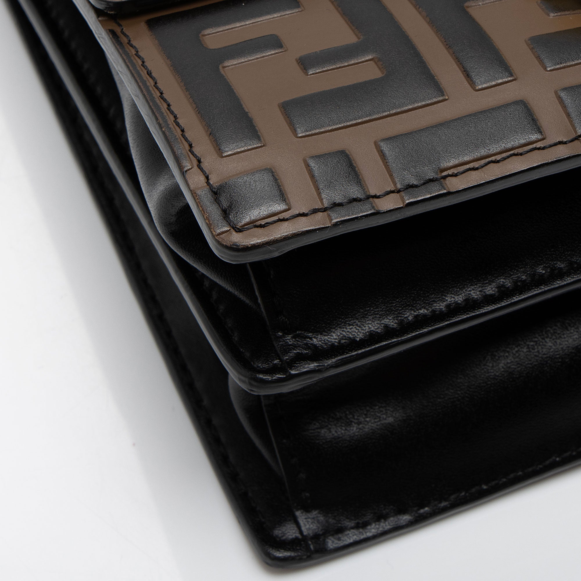 Fendi FF Embossed Kan U Small Shoulder Bag (SHF-ZyKjEu)
