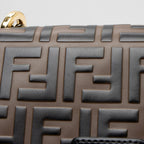 Fendi FF Embossed Kan U Small Shoulder Bag (SHF-ZyKjEu)