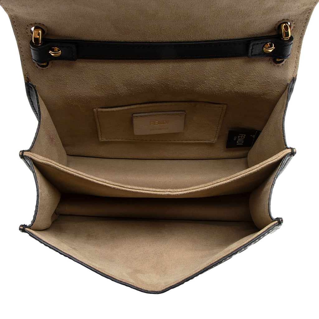 Fendi FF Embossed Kan U Small Shoulder Bag (SHF-ZyKjEu)