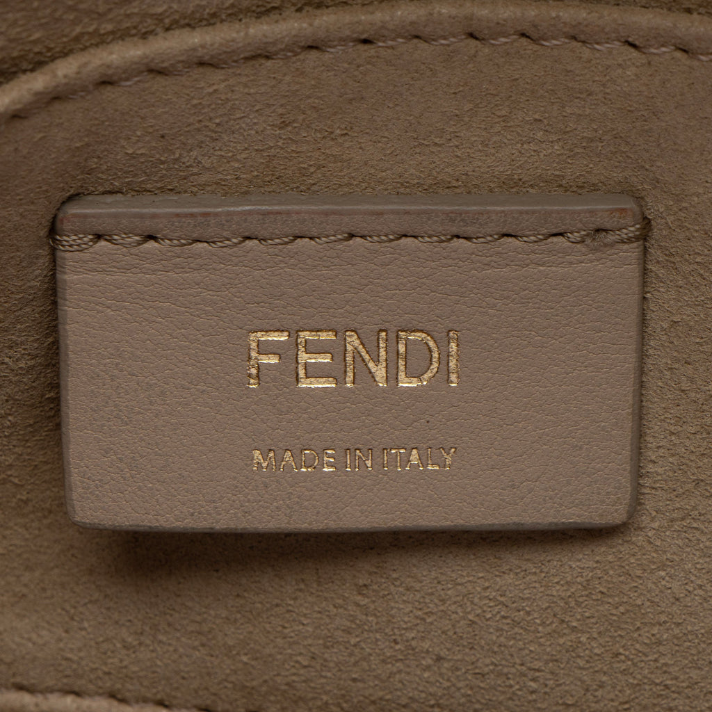 Fendi FF Embossed Kan U Small Shoulder Bag (SHF-ZyKjEu)