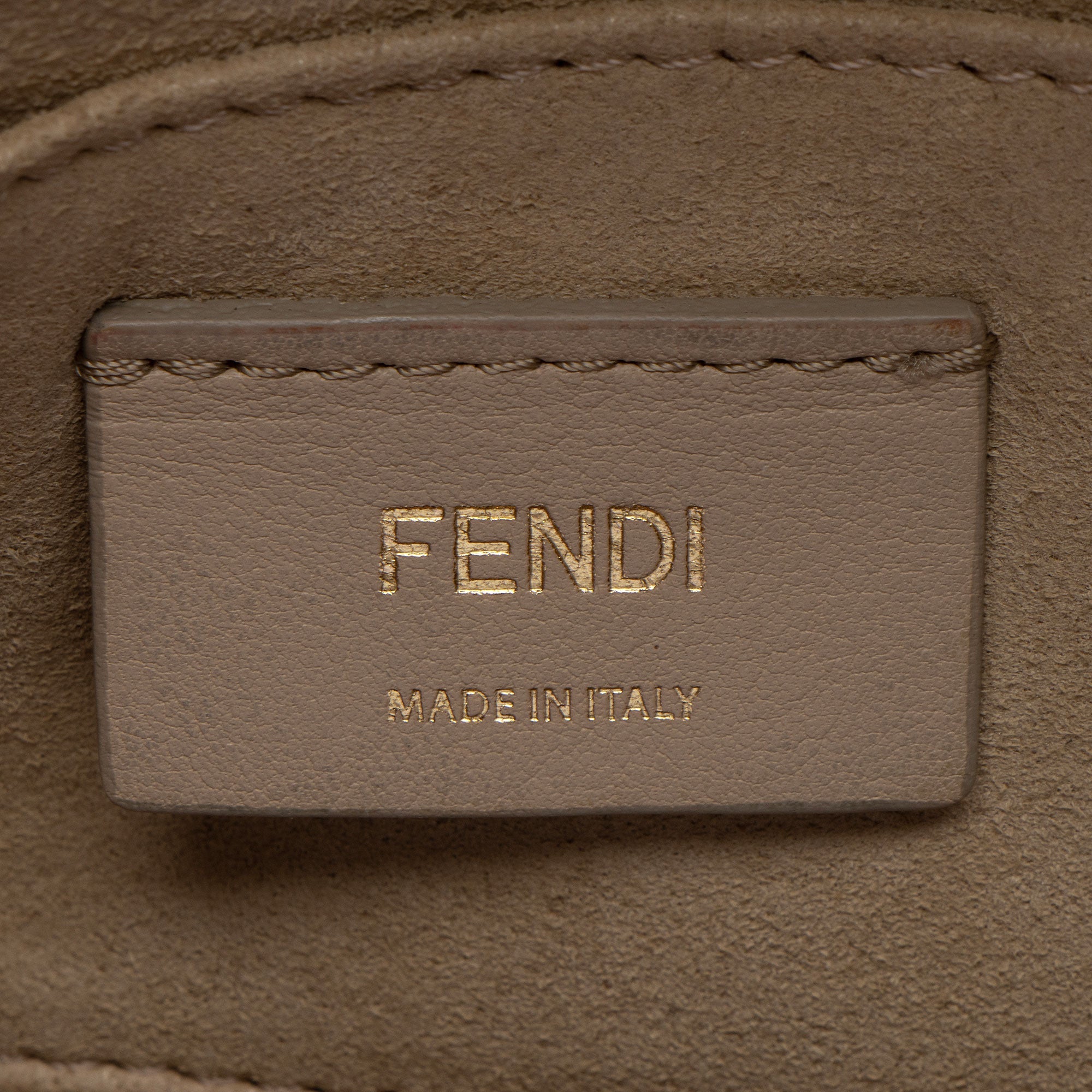 Fendi FF Embossed Kan U Small Shoulder Bag (SHF-ZyKjEu)