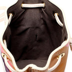 Fendi FF Embossed Striped Mini Mon Tresor Bucket Bag (SHG-ryQxMo)