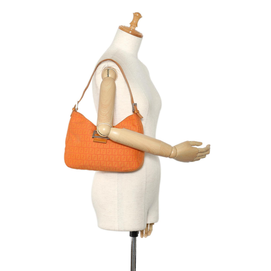 Fendi FF Lock Zucchino Shoulder Bag (SHG-TGp0Gh)