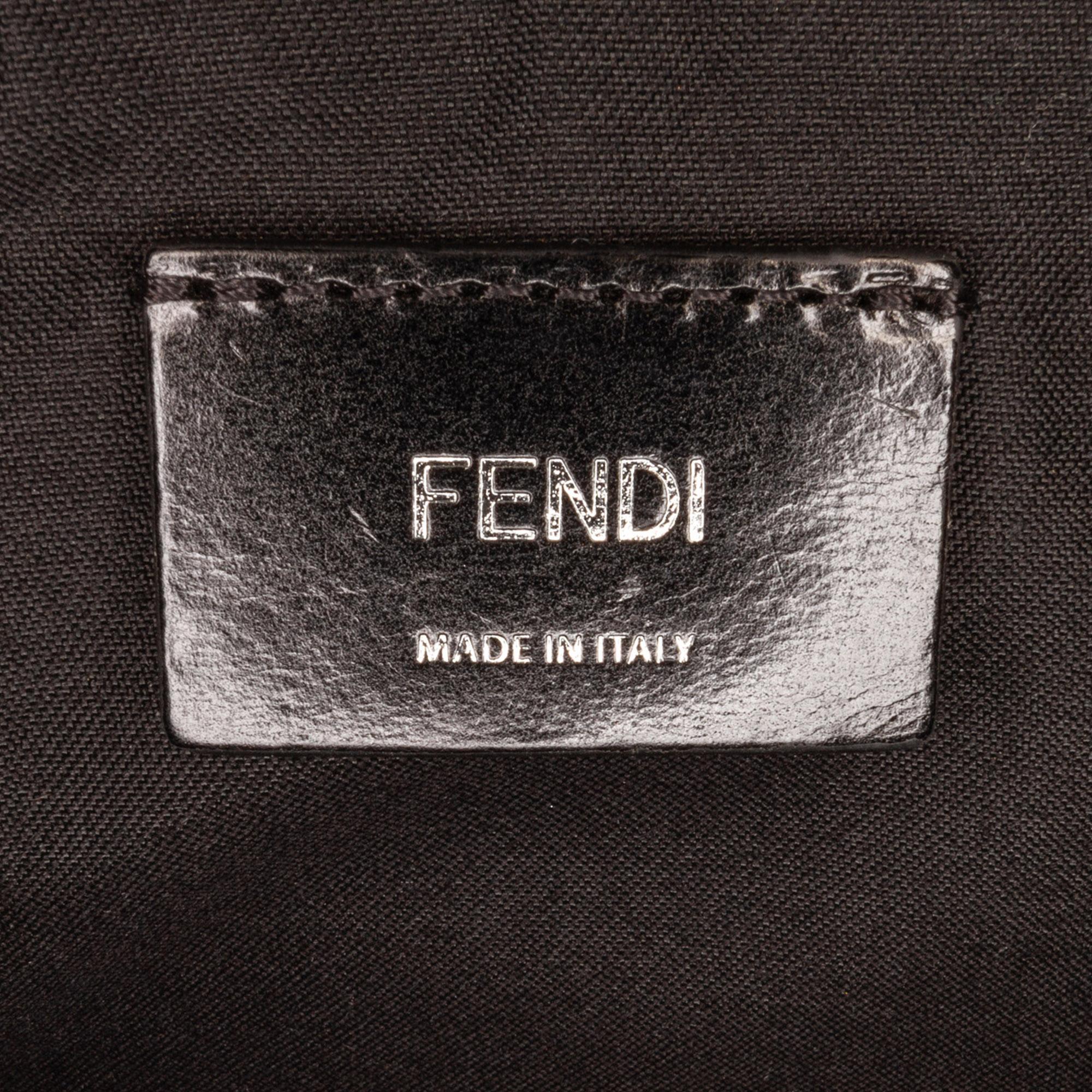 Fendi FF Neoprene Vitello Grace Perforated Pocket Belt Bag (SHG-LkWlOh)