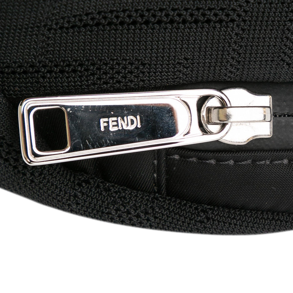 Fendi FF Neoprene Vitello Grace Perforated Pocket Belt Bag (SHG-LkWlOh)